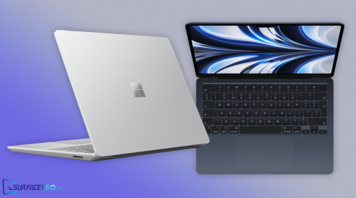 MacBook Air M2 vs Surface Laptop Go 2: Chênh nhau nửa giá, nên mua máy nào?